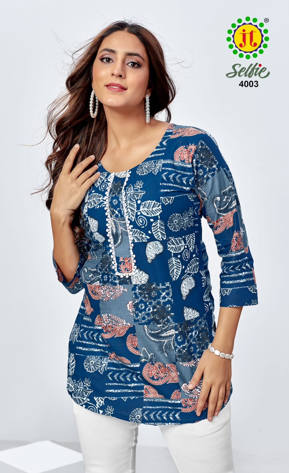 Selfie Vol 4 By JT Printed Cotton Ladies Top Wholesale Market In Surat
